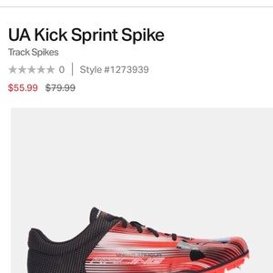 Under Armour kick sprint shoes